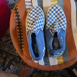 Vans Authentic Classic Blue And White Checkered Size US 6